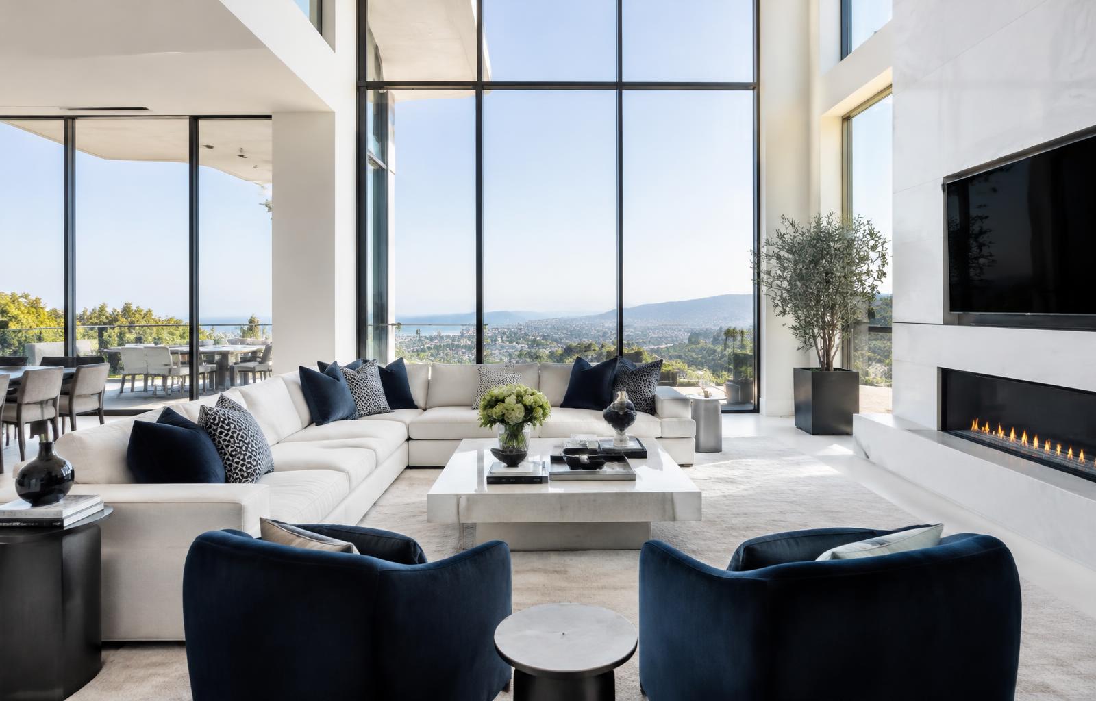 Spotless modern luxury living room